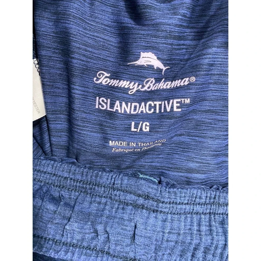 Mens Tommy Bahama Pants Large Blue Island Active Athletic Jogger Causal Comfort - Picture 6 of 8